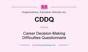 Career Decision-Making Difficulties Questionnaire