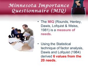 Minnesota Importance Questionnaire